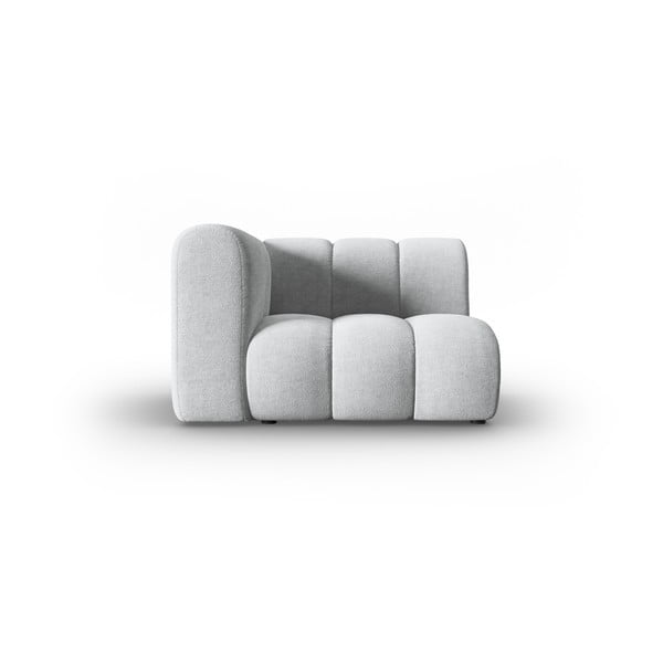 Modulinė sofa šviesiai pilkos spalvos (su kairiuoju kampu) Lupine – Micadoni Home