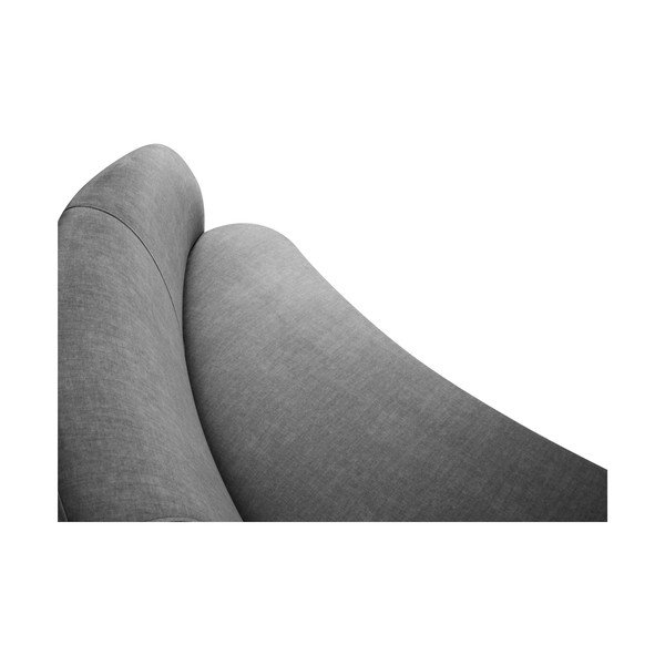 Pilka sofa su kairiuoju kampu Mazzini Sofas Debbie, 210 x 79 cm-image-4