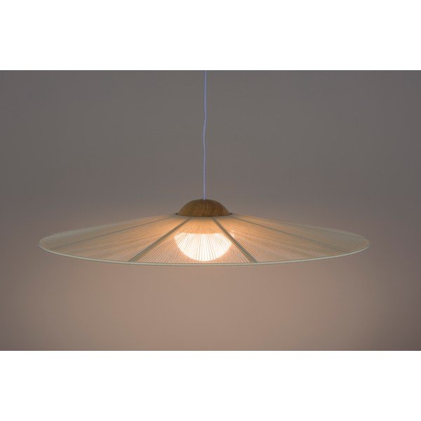 Baltos spalvos kabantis šviestuvas su pritemdymo funkcija ø 65 cm Belle – Zuiver-image-1