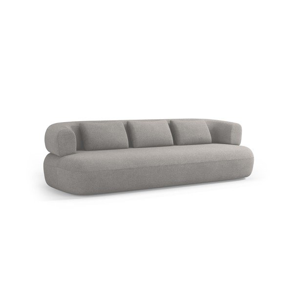 Šviesiai pilkos spalvos sofa iš boucle 226 cm Jenny – Micadoni 