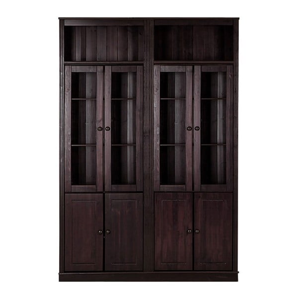 Iš pušies masyvo vitrina rudos spalvos 148x223 cm Anita – Støraa