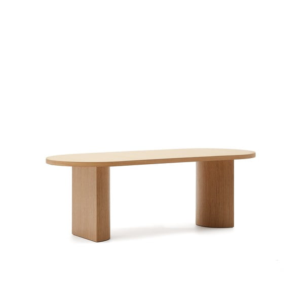 Valgomojo stalas iš ąžuolo 100x200 cm Nealy – Kave Home-image-4