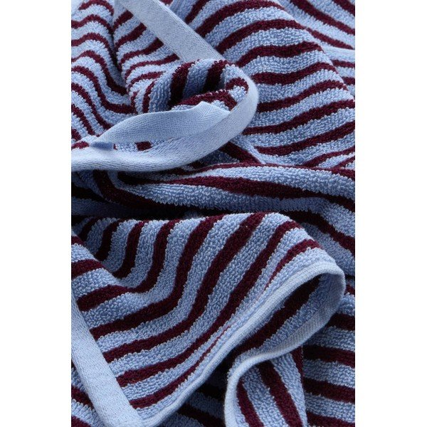 Bordo spalvos/šviesiai mėlynos spalvos iš medvilnės rankšluosčiai 2 vnt. 30x50 cm Dixie – Jotex-image-3