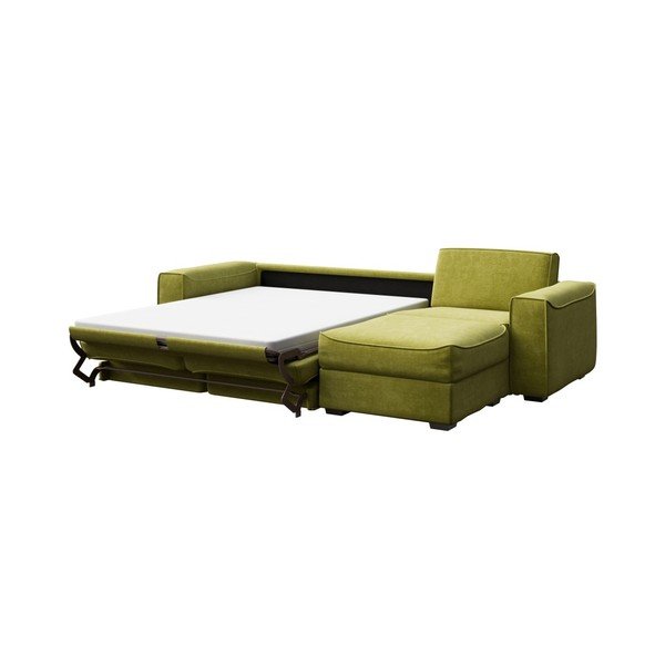 Alyvuogių žalios spalvos sofa-lova su keičiamu gultuvu MESONICA Munro, 308 cm-image-2