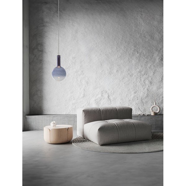 Mėlynos spalvos iš stiklo kabantis šviestuvas LED su pritemdymo funkcija ø 25 cm Nostos – Nova Luce-image-1
