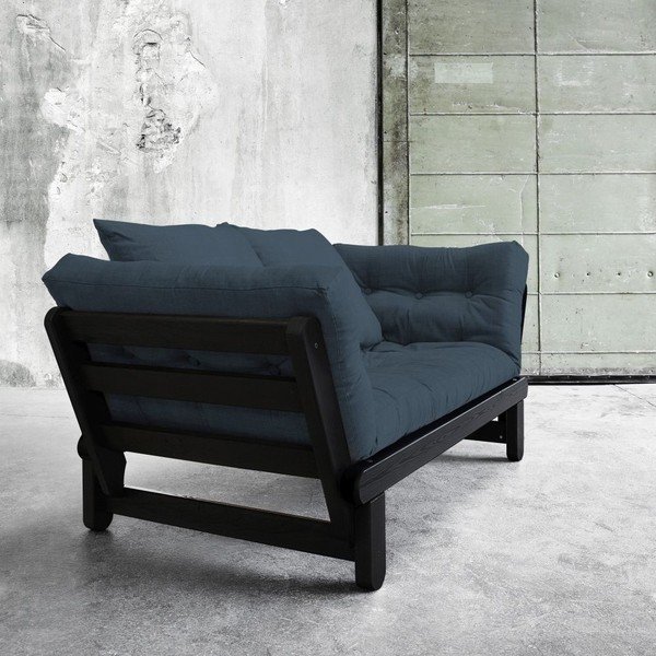 Sofa lova "Karup Beat" juoda/juodai mėlyna-image-3