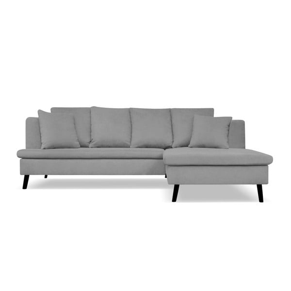 Pilka sofa keturiems asmenims su šezlongu dešinėje pusėje Cosmopolitan Design Hamptons