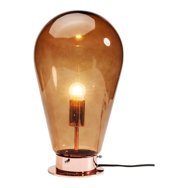 Oranžinis "Kare Design Bulb" stalinis šviestuvas