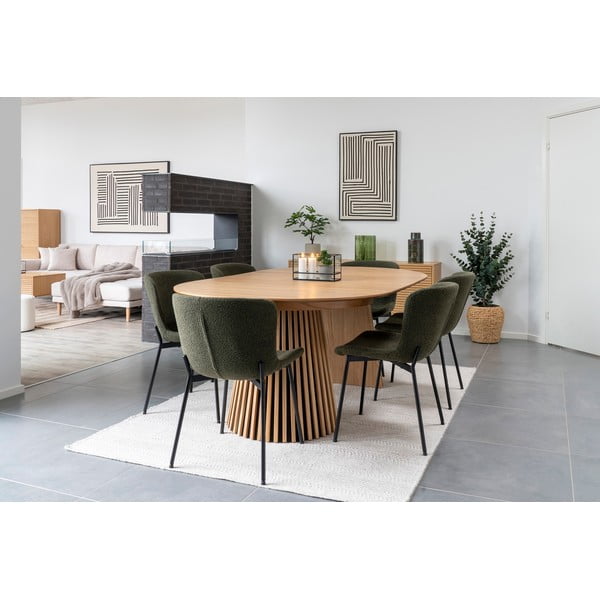 Valgomojo kėdės tamsiai žalios spalvos 2 vnt. Maceda – House Nordic-image-3