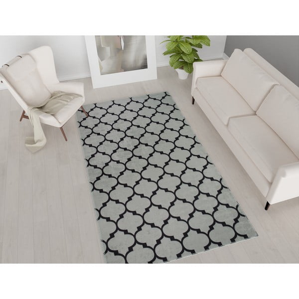 Pilkas plaunamas kilimas 80x50 cm - Vitaus-image-1
