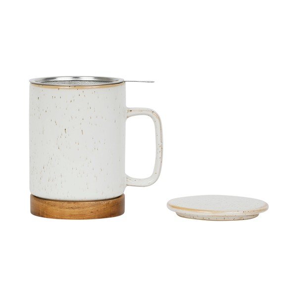 Kreminės keramikos puodelis 375 ml Nordika - Sema-image-2