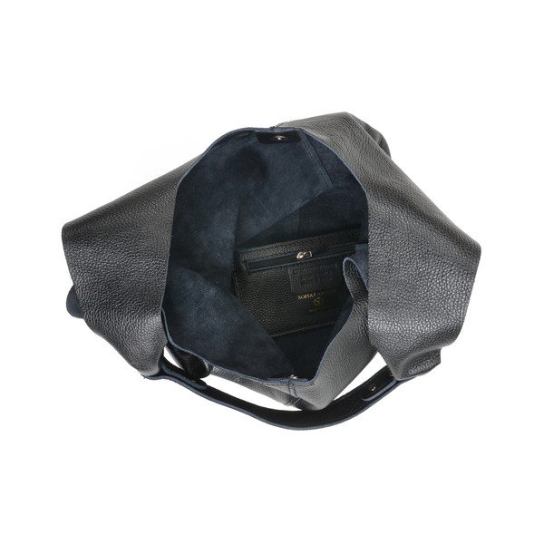 Juoda odinė Sofia Cardoni Hobo rankinė-image-4