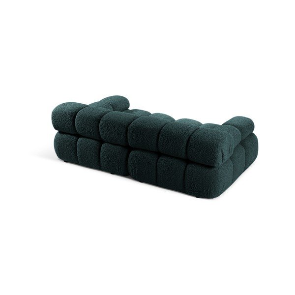 Smaragdinės spalvos sofa iš boucle 188 cm – Micadoni -image-2
