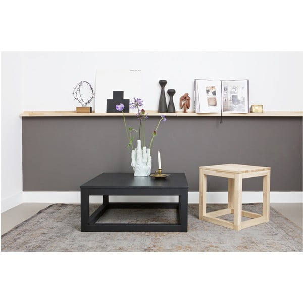 Iš ąžuolo masyvo sieninė lentyna natūralios spalvos paveikslėliams 120 cm Studio – WOOOD-image-4