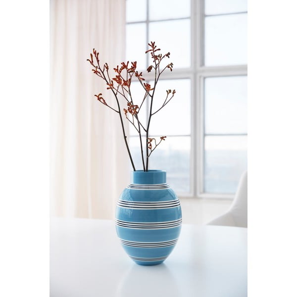 Mėlyna keraminė vaza Kähler Design Nuovo, aukštis 30 cm-image-3