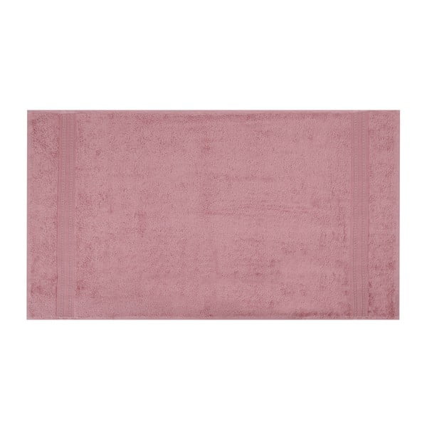 Rožinis medvilninis ir bambukinis rankšluostis Lavinya, 70 x 140 cm