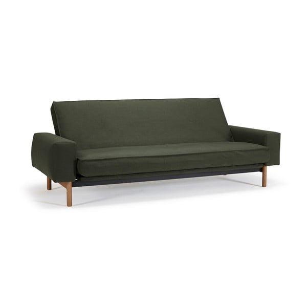 Tamsiai žalia sofa-lova su nuimamu užvalkalu "Innovation Mimer Twist Dark Green