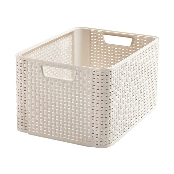 Iš plastiko daiktadėžė kreminės spalvos 33x44x23 cm Style – Curver