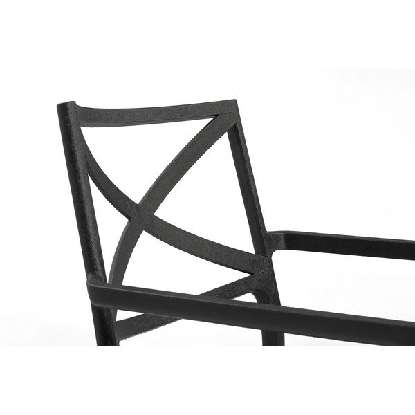 Plastikinė sodo kėdė juodos spalvos Metalix – Keter-image-3