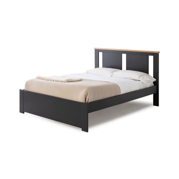 Antracito pilkos spalvos dvigulė lova Marceric Enara, 140 x 190 cm-image-3