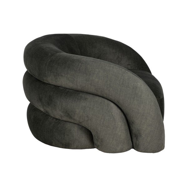 Iš velveto krėslas tamsiai žalios spalvos Archie – Ixia-image-2