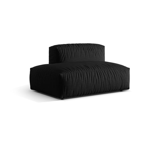 Modulinė sofos dalis juodos spalvos (su kairiuoju kampu) Martina – Micadoni Home-image-2