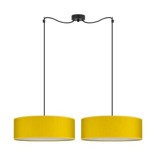 Geltonos spalvos dvipusis pakabinamas šviestuvas Bulb Attack Doce XL, ⌀ 45 cm