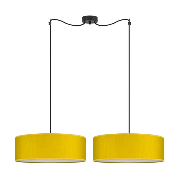 Geltonos spalvos dvipusis pakabinamas šviestuvas Sotto Luce Doce XL, ⌀ 45 cm