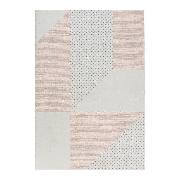 Kreminės ir rožinės spalvos kilimas Mint Rugs Madison, 80 x 150 cm