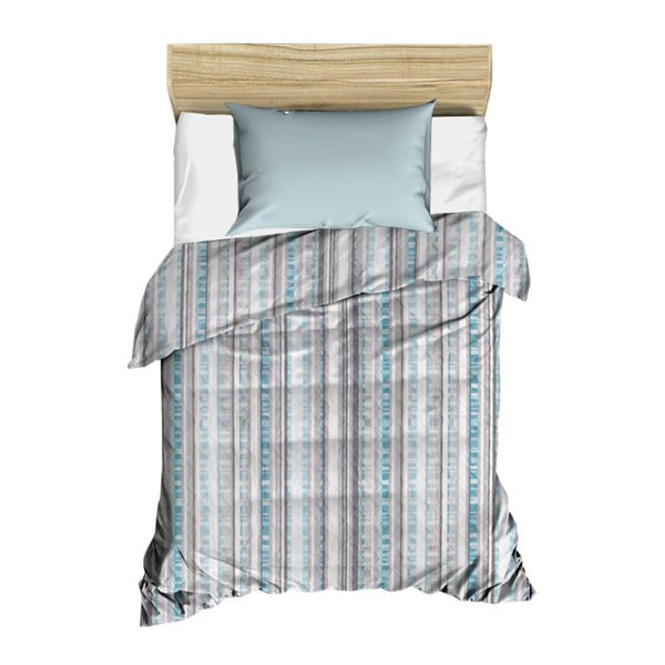 Mėlyna dygsniuota lovatiesė Bobby, 160 x 230 cm