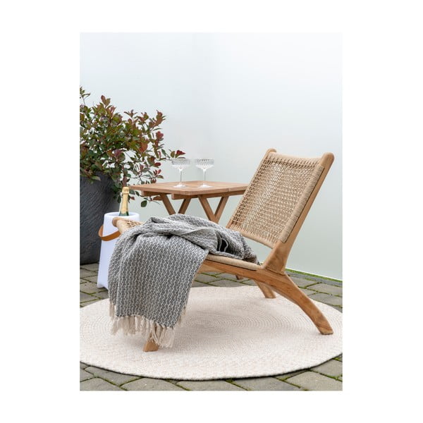 Smėlio spalvos kilimas House Nordic Menorca, ø 120 cm-image-3