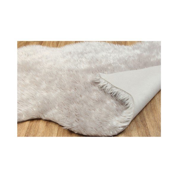 Pilkas dirbtinio kailio kilimas Tekli, 70 x 100 cm-image-1