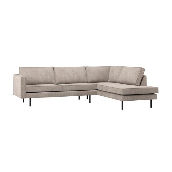 Smėlio spalvos kampinė sofa (su dešiniuoju kampu/su gultu) Rodeo – WOOOD