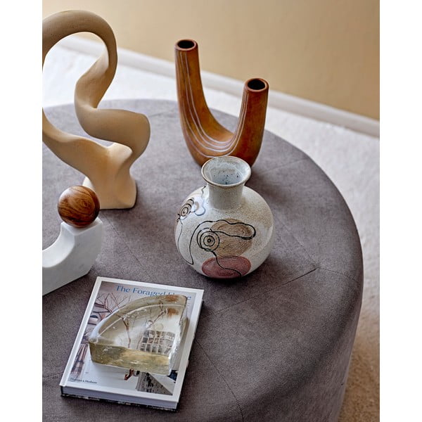 Balta molinė vaza Bloomingville Irini, aukštis 22,5 cm-image-1