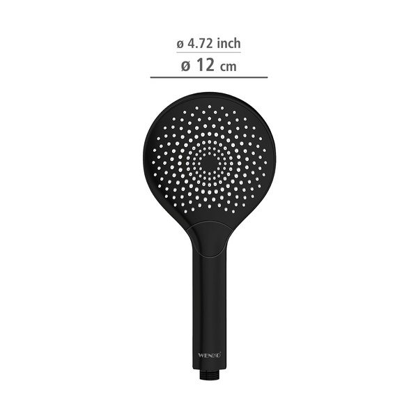 Juoda dušo galvutė Weko Matt, ø 12 cm-image-1