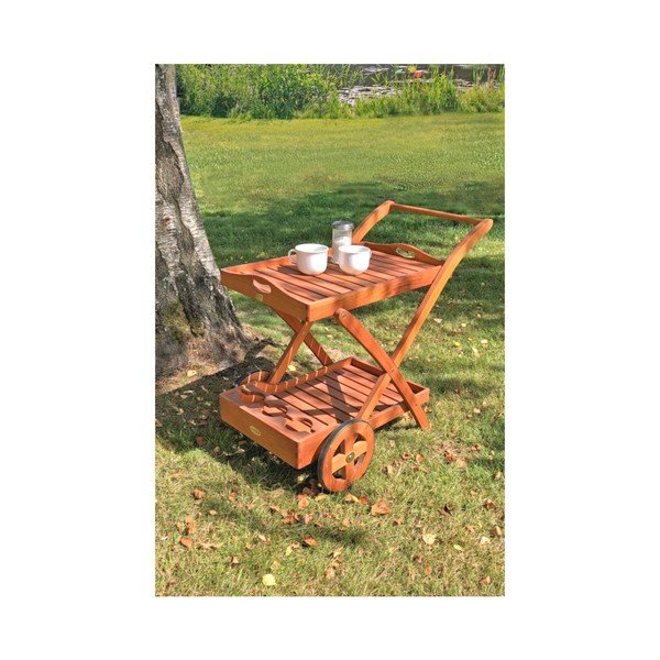 Iš eukalipto masyvo sodo serviravimo stalas 54x88 cm Toledo – Garden Pleasure-image-1