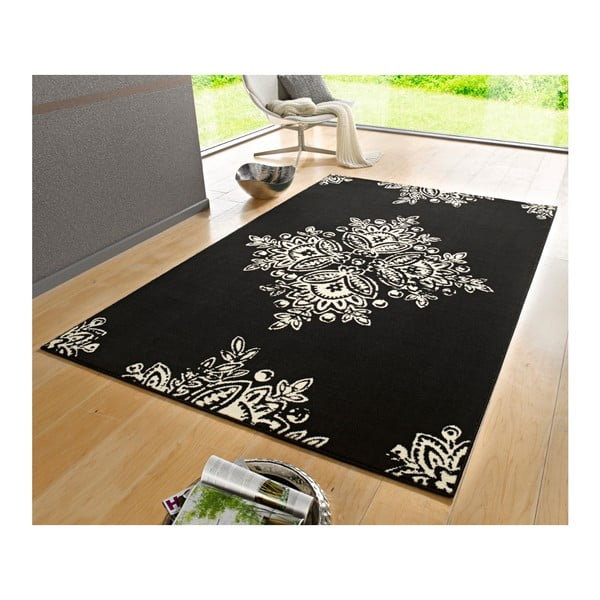 Juodai baltas kilimas Hanse Home Gloria Blossom, 80 x 150 cm-image-1