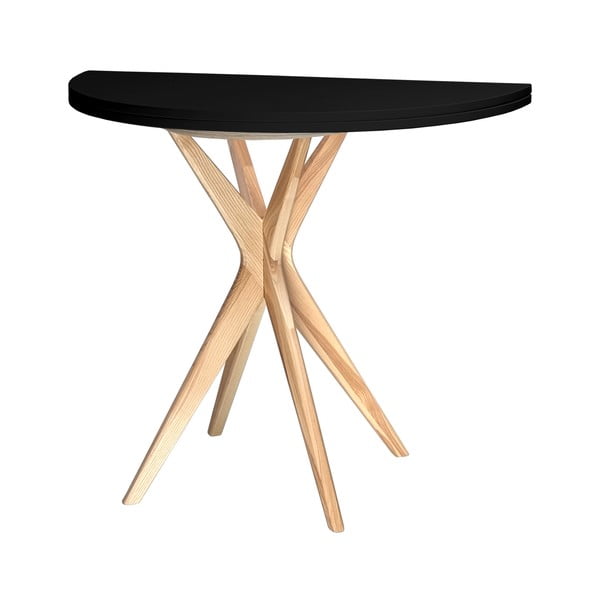 Apvalios formos prailginamas valgomojo stalas 65x90 cm Jubi – Ragaba