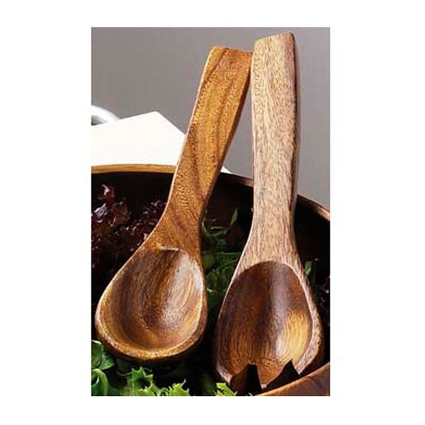 Akacijos medienos salotų stalo įrankiai Premier Housewares Socorro-image-3