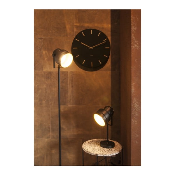 Juodas sieninis laikrodis Karlsson Charm-image-3