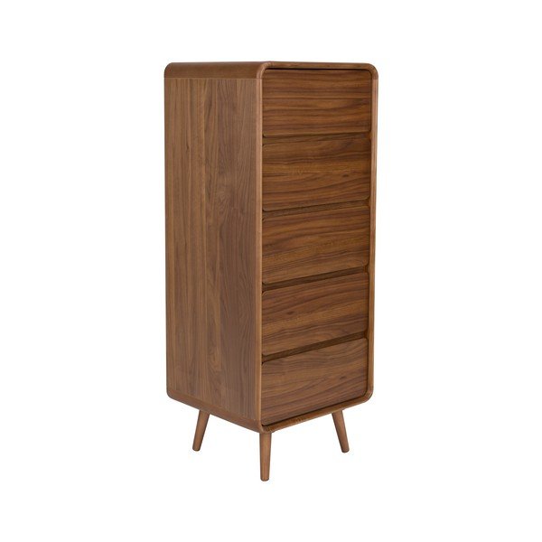 Rudos spalvos iš uosio masyvo šoninė spintelė 45x112x40 cm Rise – Zuiver-image-2