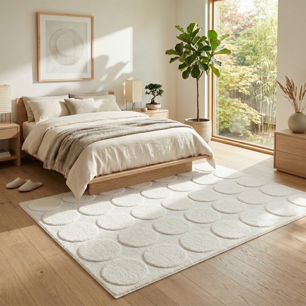 Kreminės spalvos kilimas 120x170 cm Bubble – ESTE-image-3