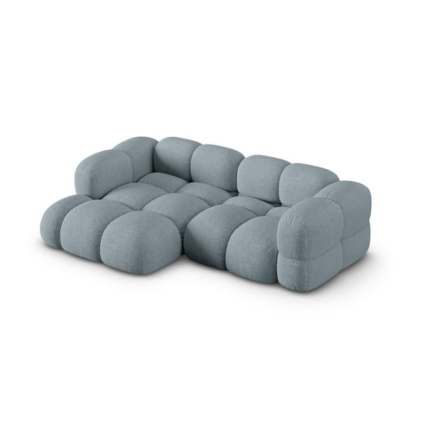 Šviesiai mėlynos spalvos kampinė sofa (su kairiuoju kampu/su gultu) Loretto – Cosmopolitan Design-image-2