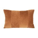 Ruda aksominė pagalvė PT LIVING Velvet, 60 x 30 cm