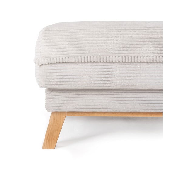 Iš kordinio velveto taburetė smėlio spalvos Tori – Bonami Selection-image-3