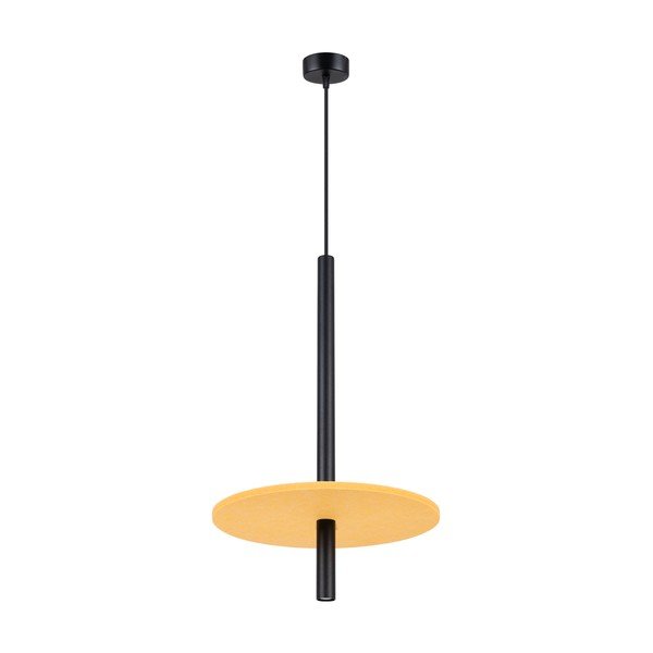 Geltonos spalvos/smėlio spalvos iš metalo kabantis šviestuvas ø 30 cm Rilu – Sollux