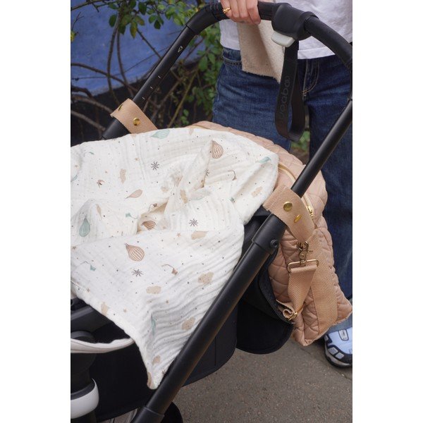 Dramblio kaulo spalvos iš organiškos medvilnės vaikiškas pledas 100x100 cm Dreamland – Cam Cam Copenhagen-image-4