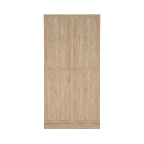 Natūralios spalvos drabužių spinta iš ąžuolo 99x200x62 cm Billund – Tvilum