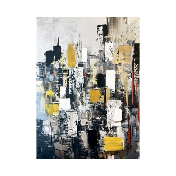 Paveikslas su rankomis dažytais elementais 70x100 cm Cityscape – Styler