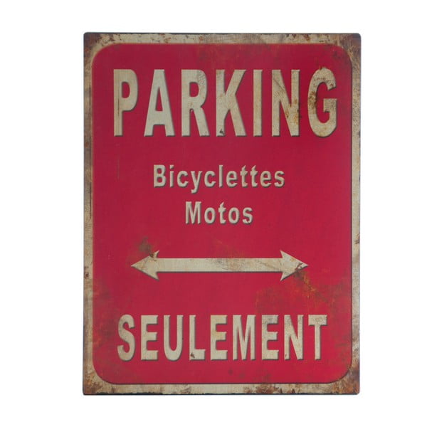 Metalinis ženklas "Antic Line Parking", 25 x 33 cm
